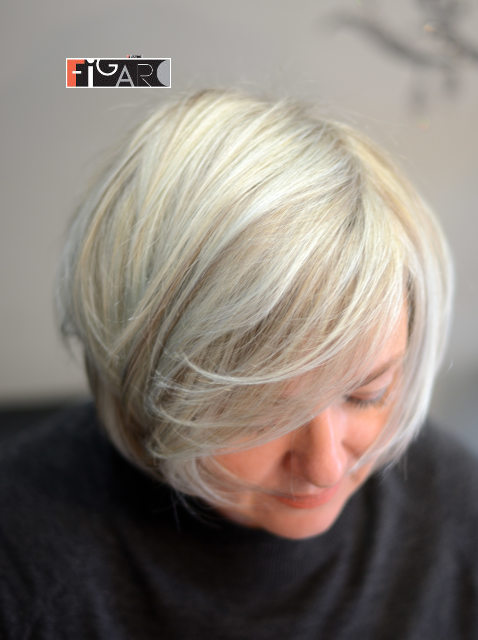Стрижка Боб Платиновый Блонд 2019. Работа лучшего парикмахера в Онтарио, Канада